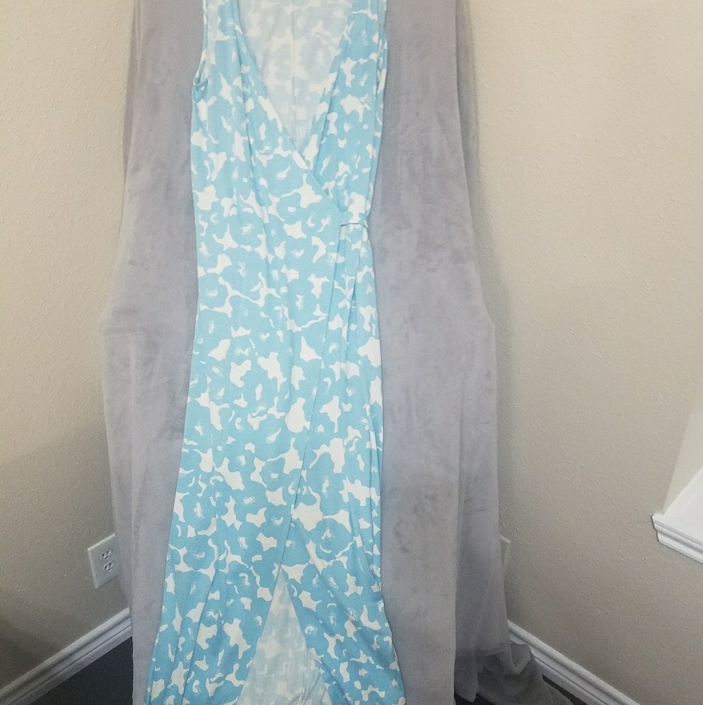 Diane von Furstenberg wrap maxi dress